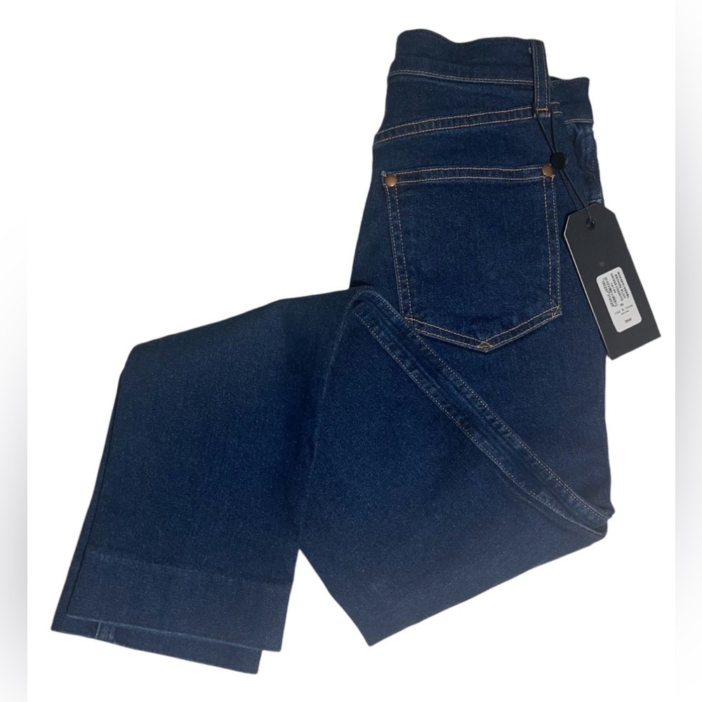 Rag & Bone Straight Vintage Cigarette Broken Bloo Dark wash Jeans size 23 NWT